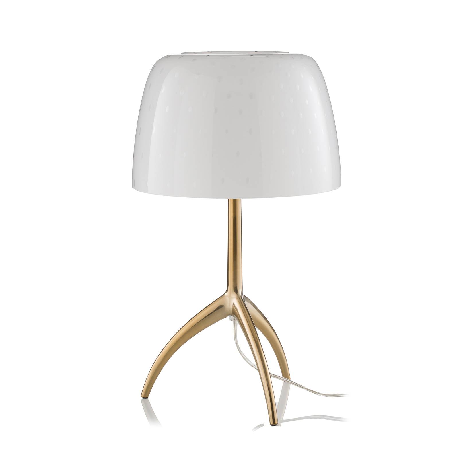 Foscarini Tischleuchte Lumiere 30, 45cm, Blasenglas, ein/aus