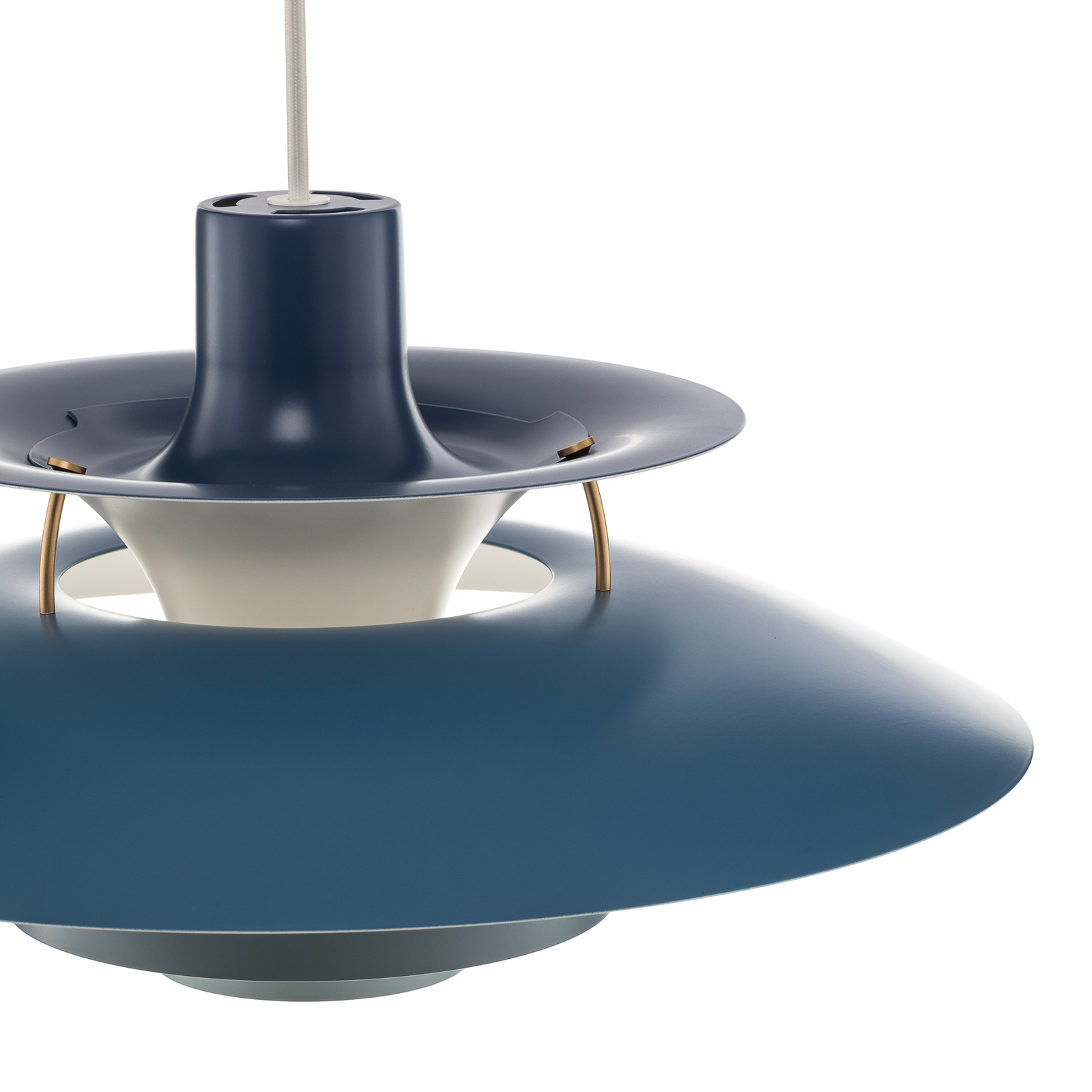 Louis Poulsen PH 5, lampa wisząca, niebieska