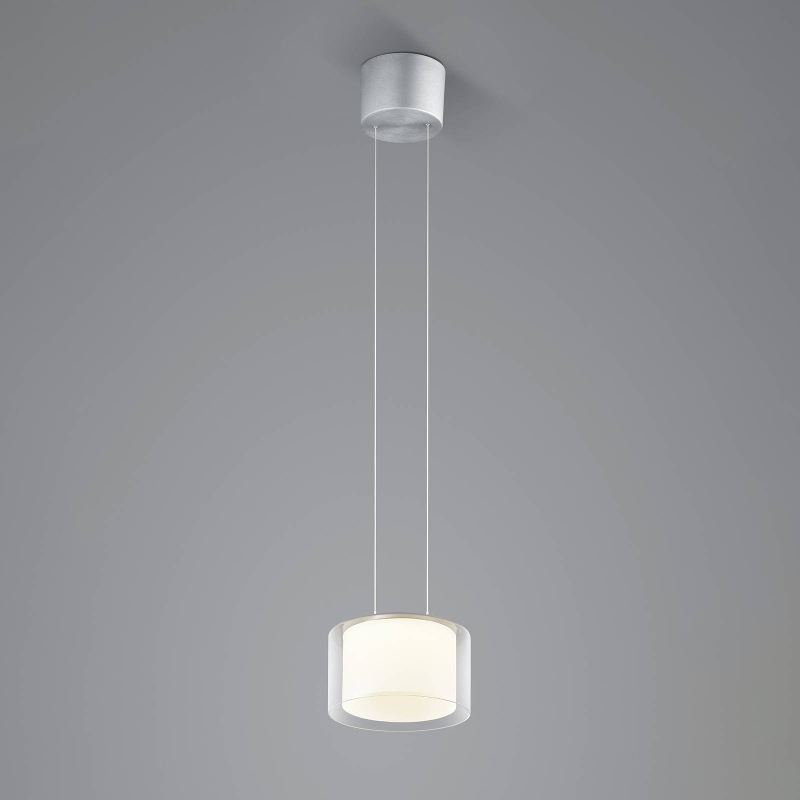 Image of BANKAMP Grand Clear lampada a sospensione LED, a 1 luce, Ø 20 cm
