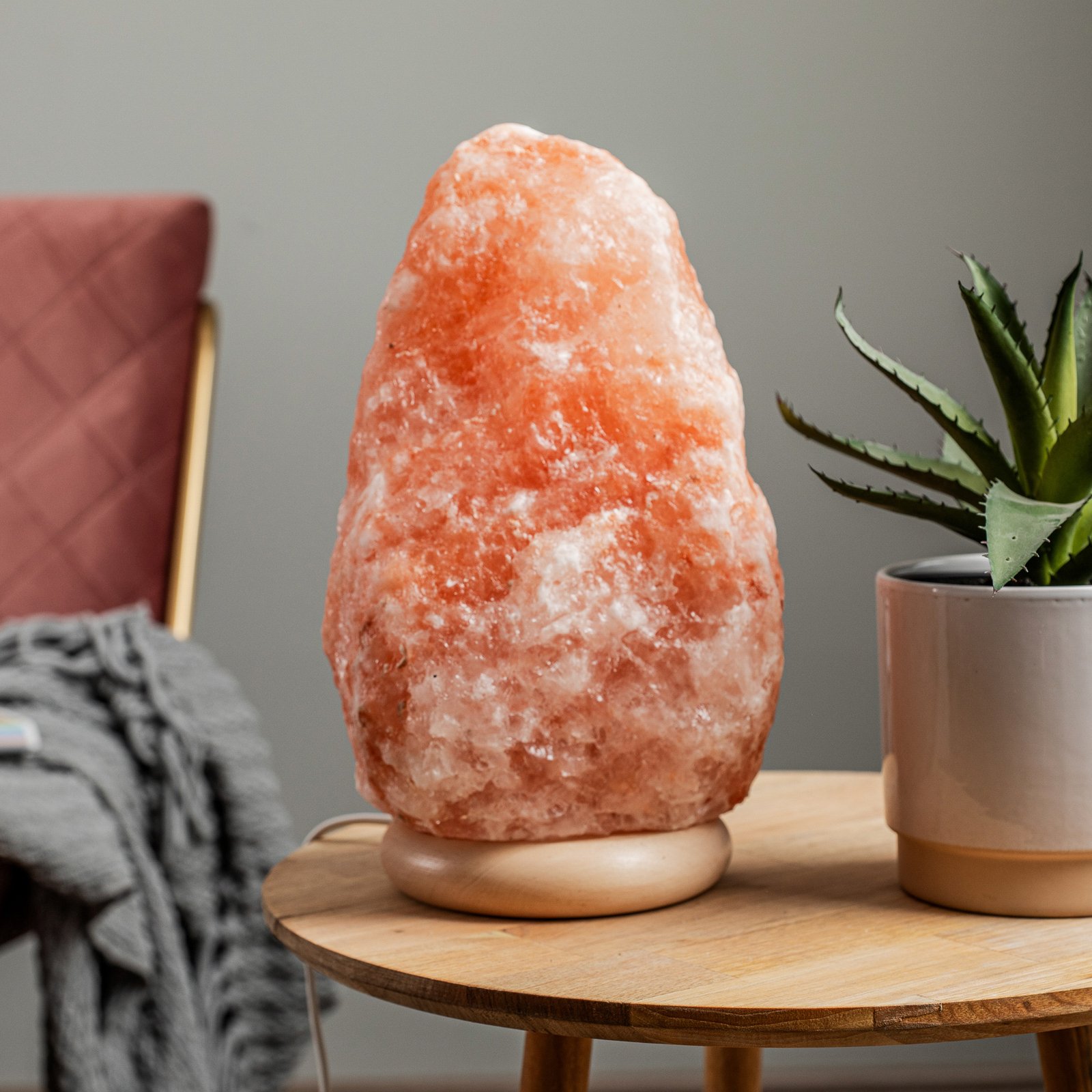 Envostar Harmony sāls lampa ar dabīgu pamatni 26-30cm