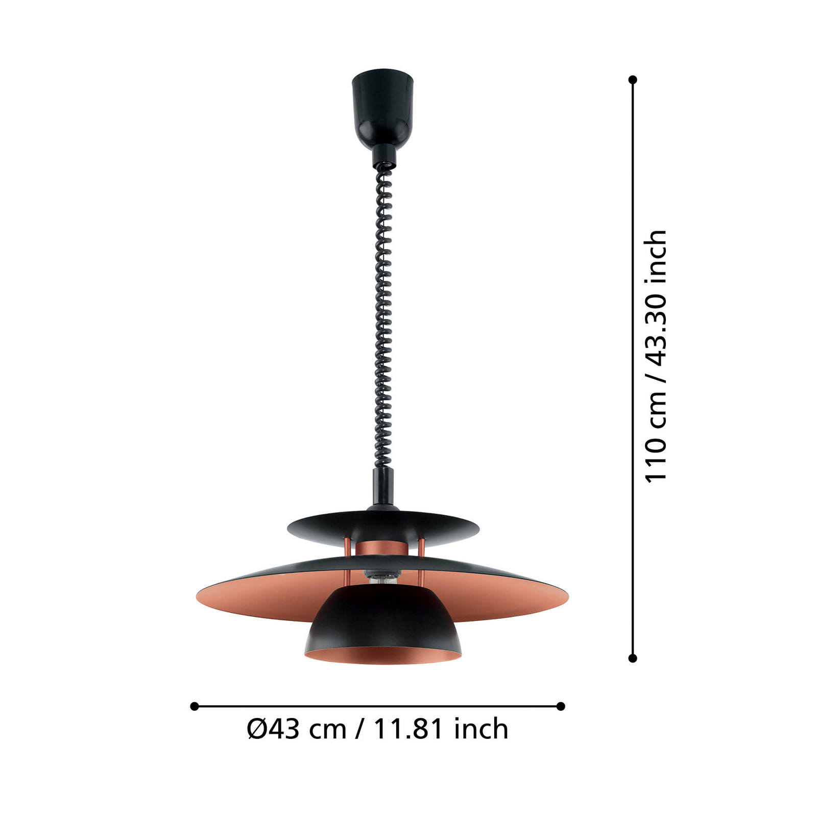 Brenda - regulējama augstuma piekaramā gaisma