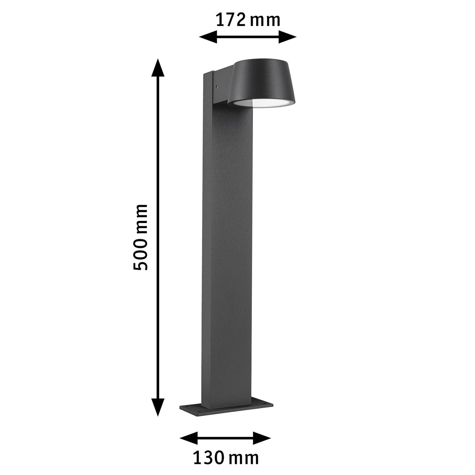 Capea LED-Wegeleuchte Insect Friendly IP44 anthrazit Alu - Paulmann