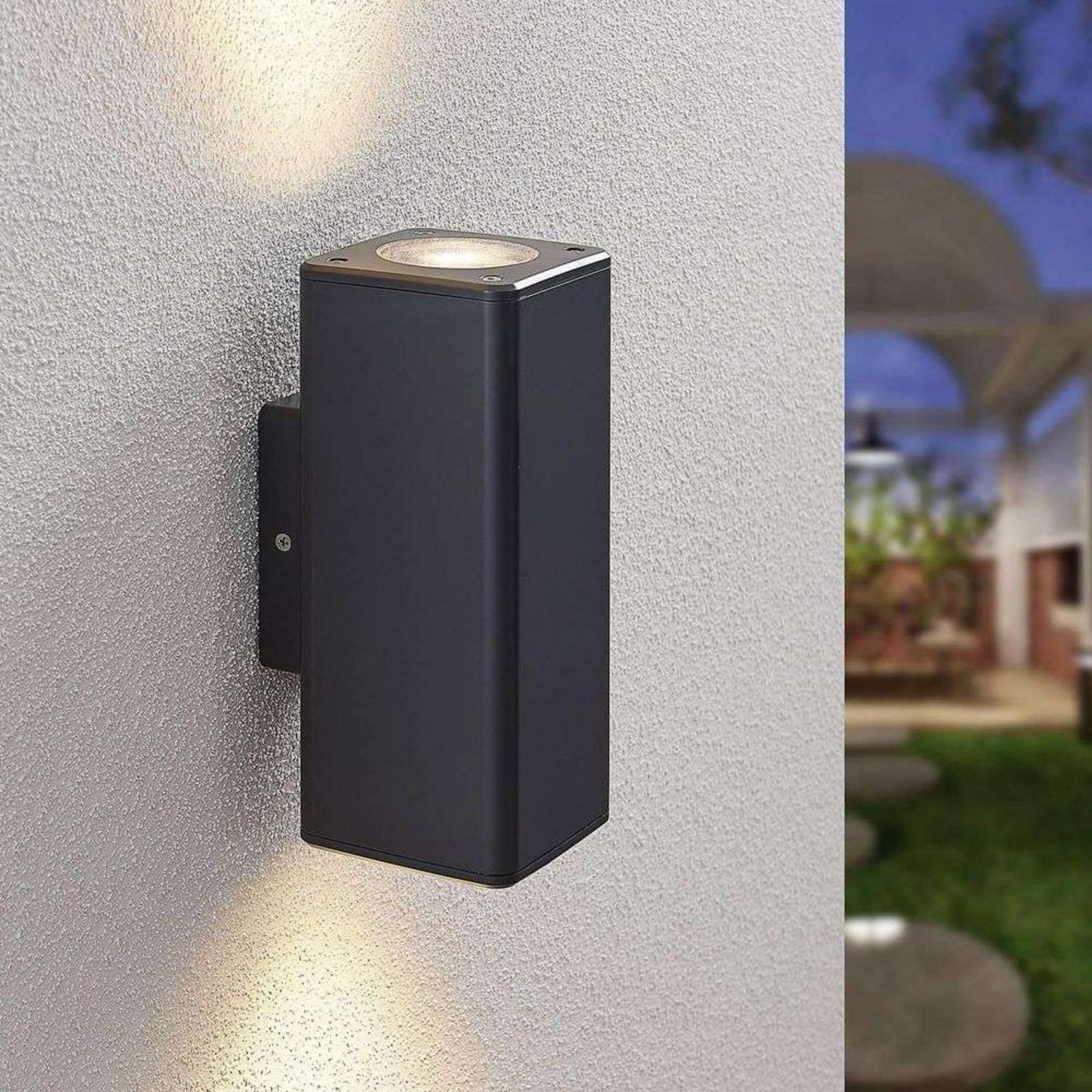 Nati Square Aplica de Exterior IP54 Dark Grey - Lindby