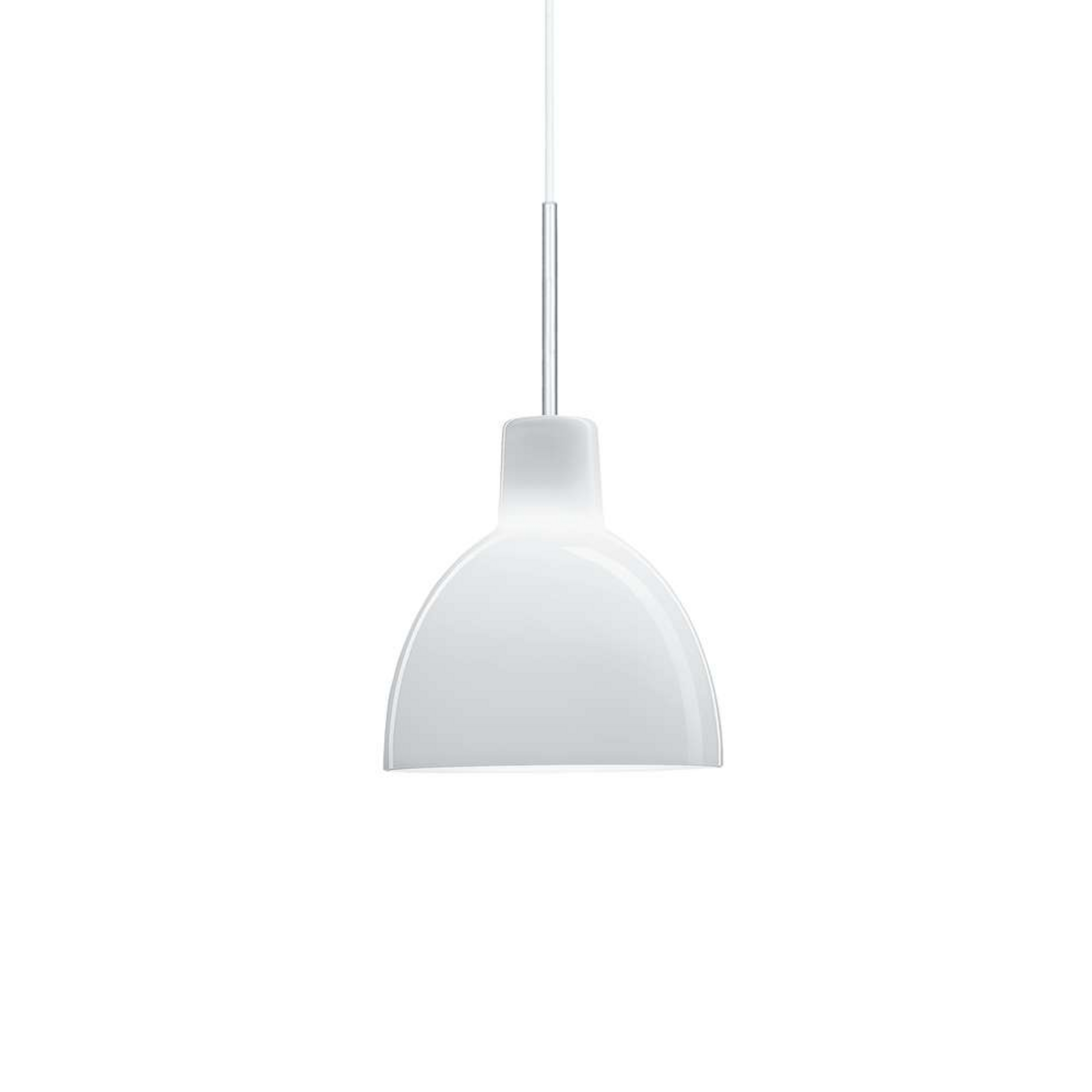 Toldbod Glas Lampa Wisząca Ø155 White Opal - Louis Poulsen