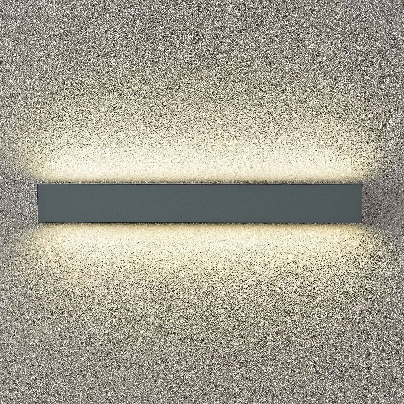 Arcchio Lengo LED-Wandlampe CCT, 50cm, 2-fl. grau