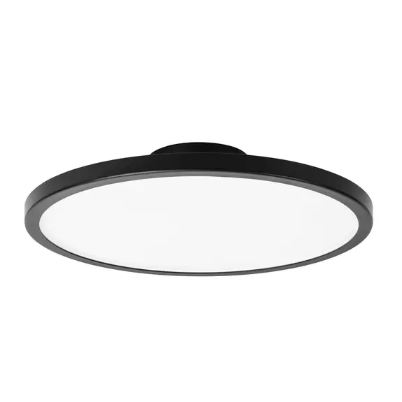 Lampenwelt LIGHTME LED-Deckenleuchte Aqua Ø 30,2cm schwarz