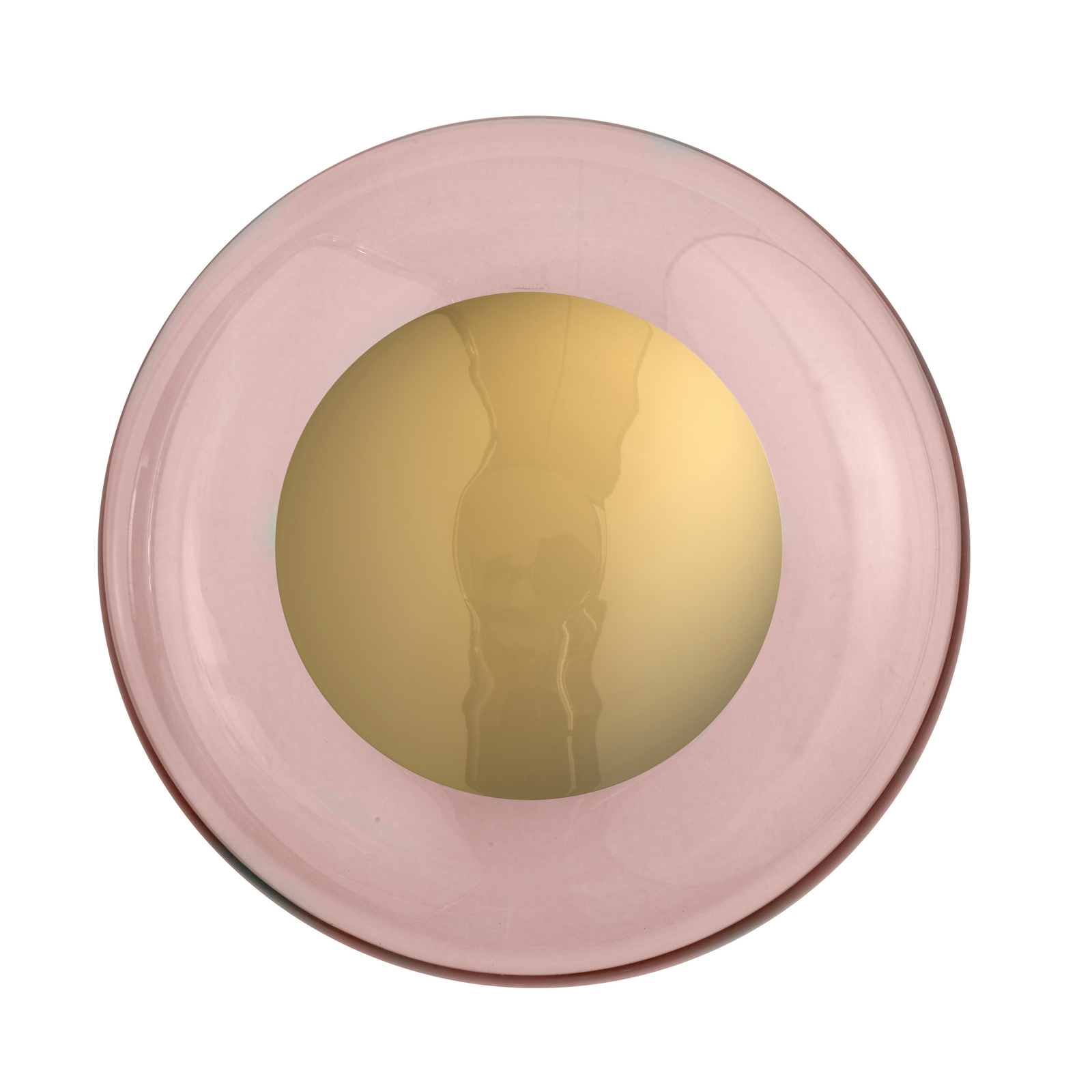 EBB & FLOW seinävalaisin Horizon Surface, ruusukulta, lasi, Ø 29 cm