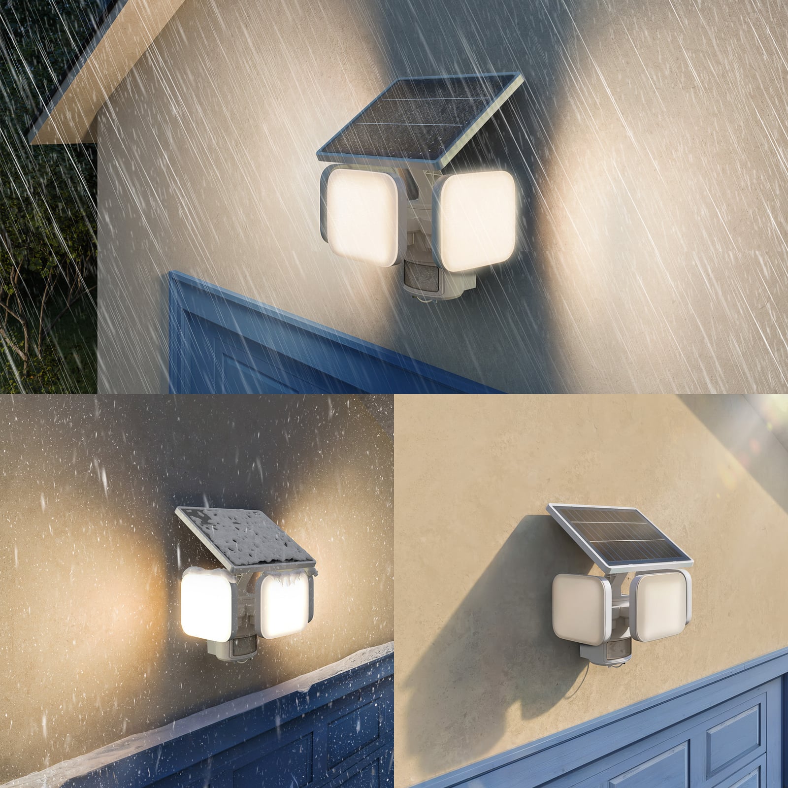 Philips LED-sončna svetilka Zyren, bela, 3.000 K, senzor, IP65 Philips LED-sončna svetilka Zyren, bela, 3.000 K, senzor, IP65