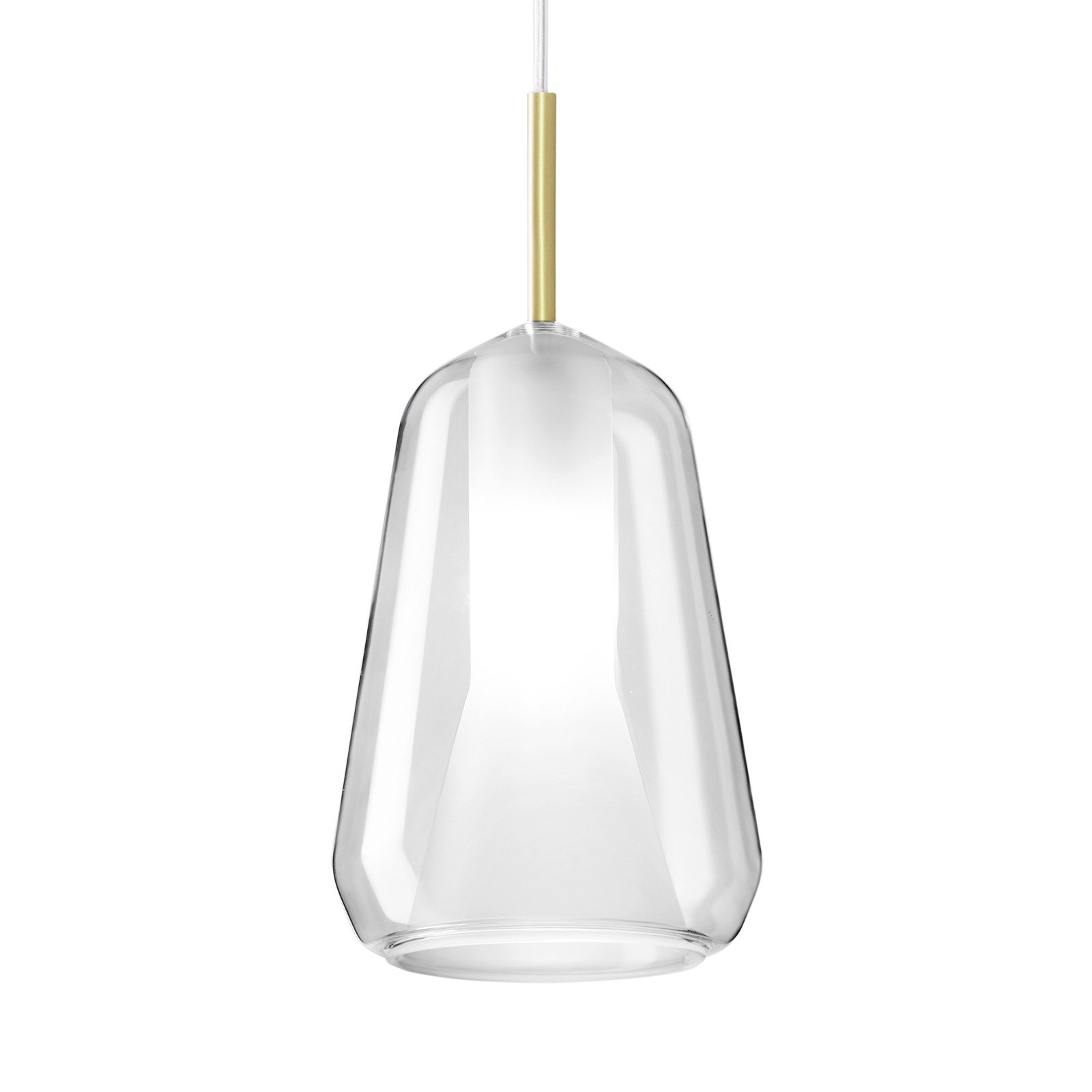 X-Ray hanging light, narrow cone shape clear