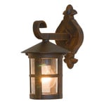 Outdoor wall light Skiathos IP54 brown