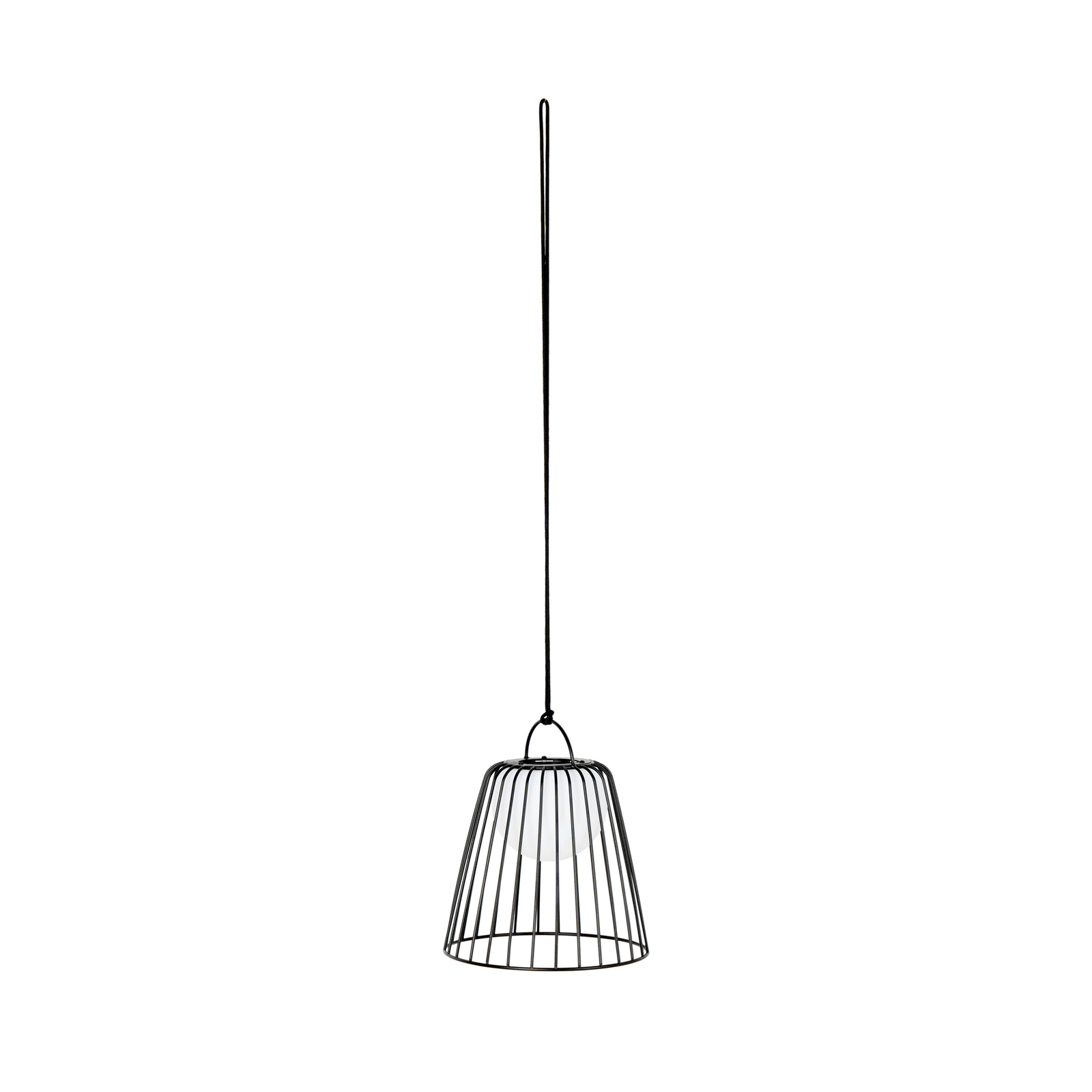 Lindby LED outdoor hanging light Levino, black, metal