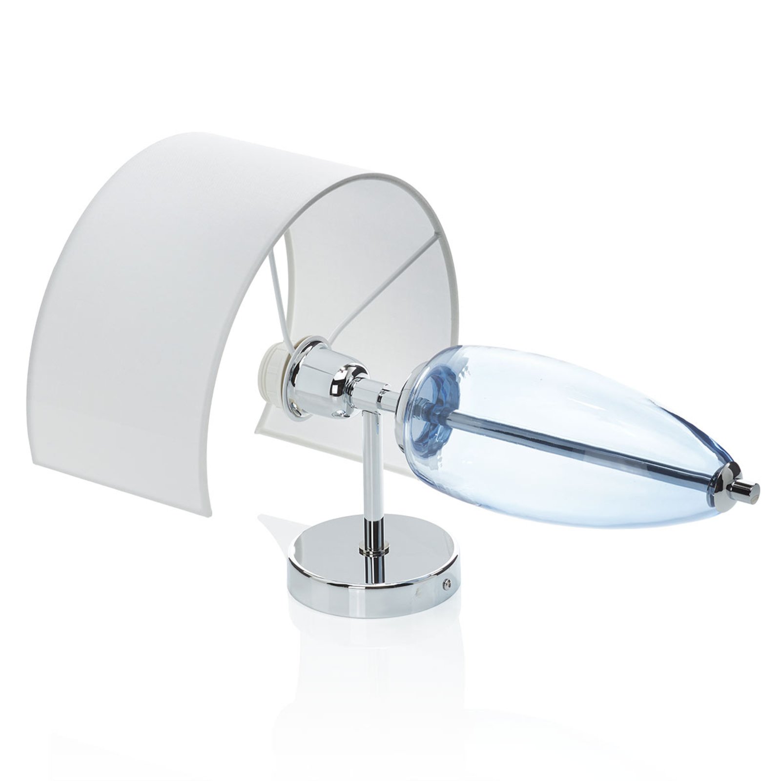 Show Ogiva wall lamp with glass element