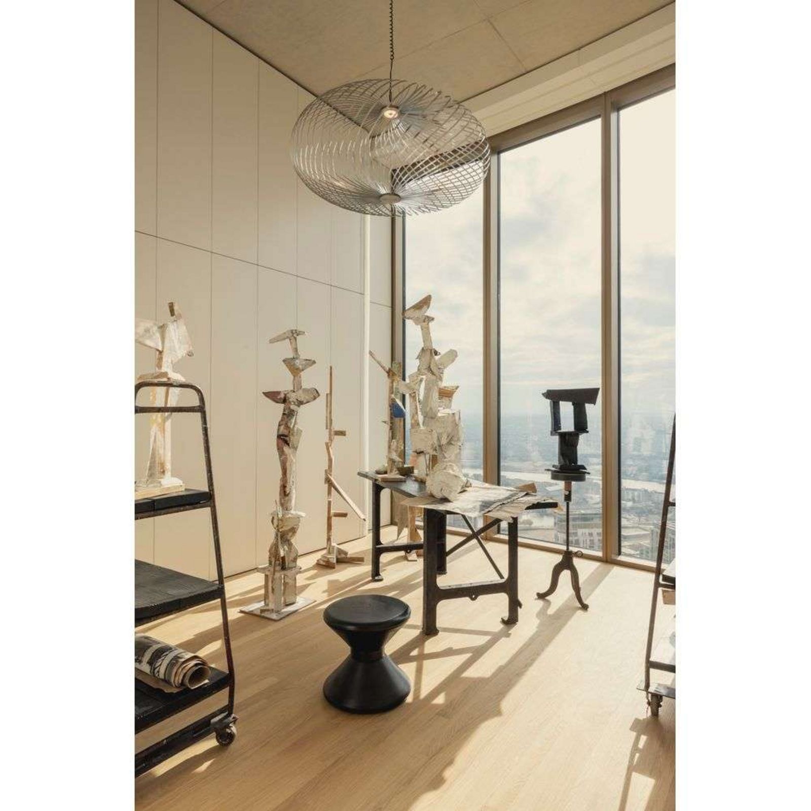 Spring Candeeiro Suspenso Large Silver- Tom Dixon