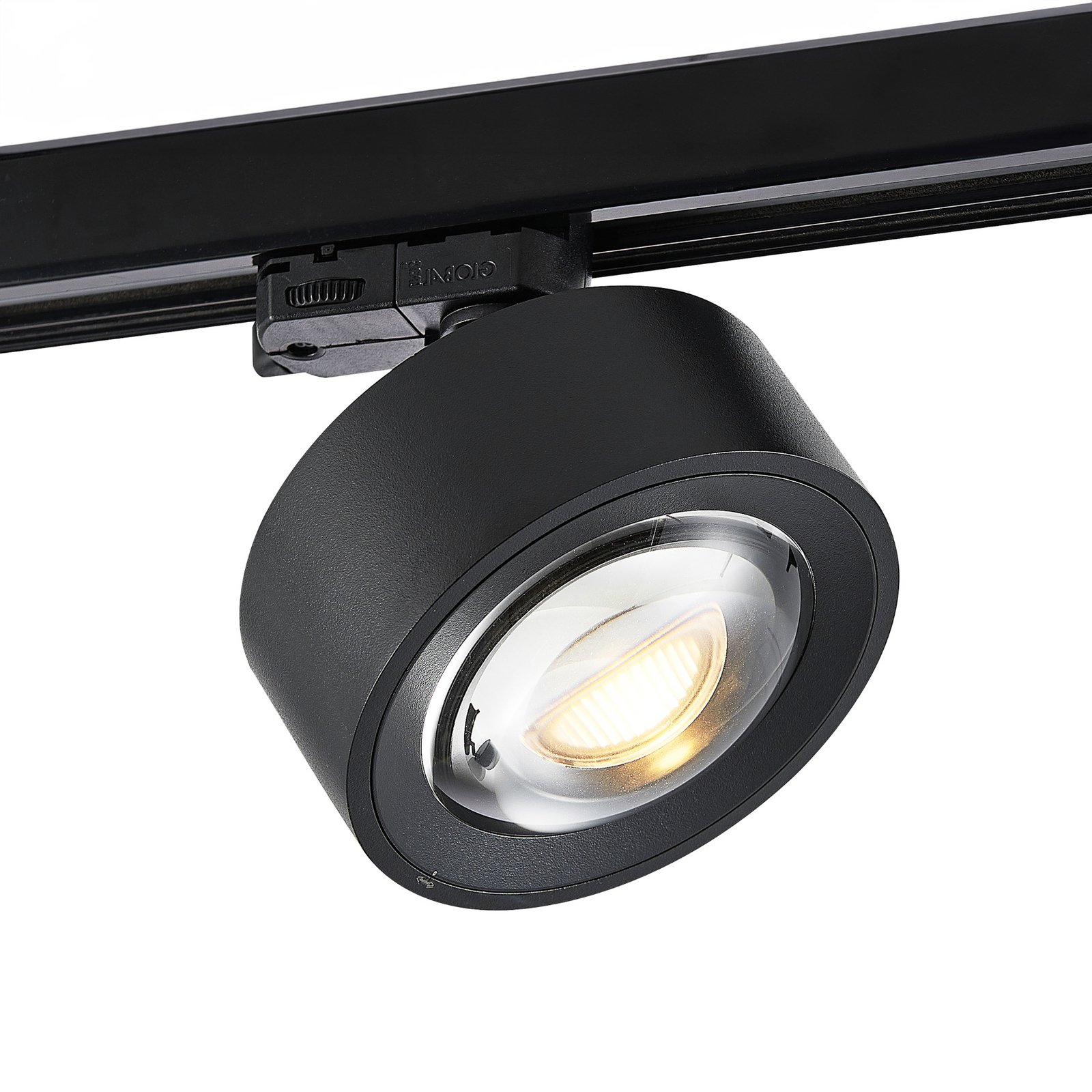 Molto Luce LED 3-phase track spotlight Mag, black, 827