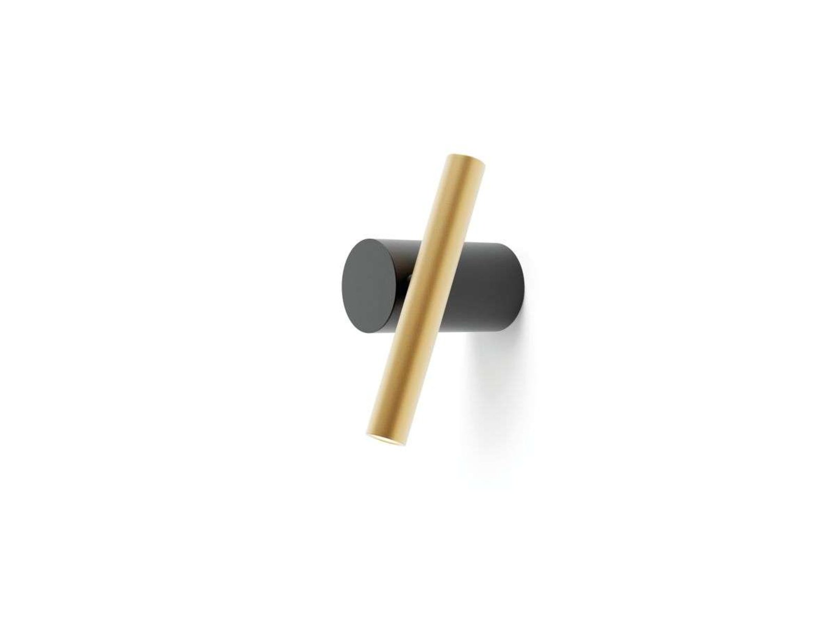 Doi Aplique de Pared 2700K Black/Brass - Luceplan