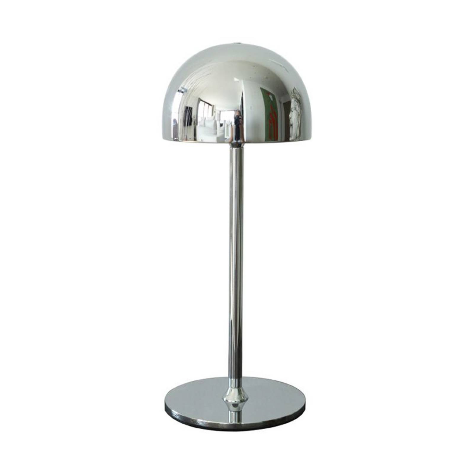 LED-Akku-Tischleuchte Tim, chromfarben, Höhe 30 cm, IP54