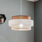 Space hanging light, white/beige/brown