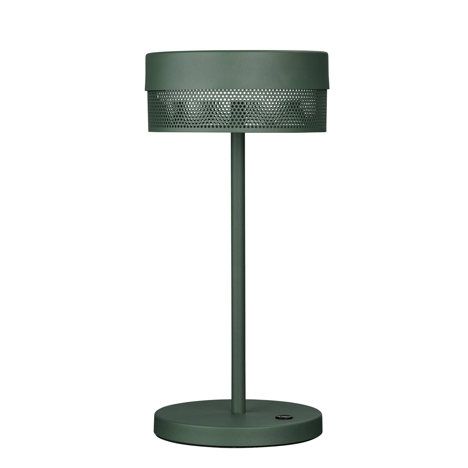 hell lampe de table led mesh batterie 30 cm vert sapin