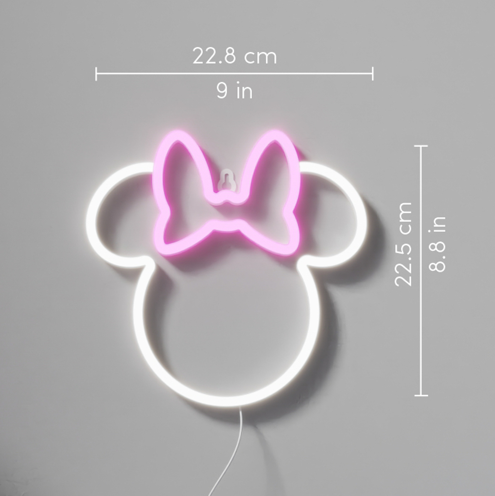 YellowPop Disney Minnie Ears LED seinavalgusti