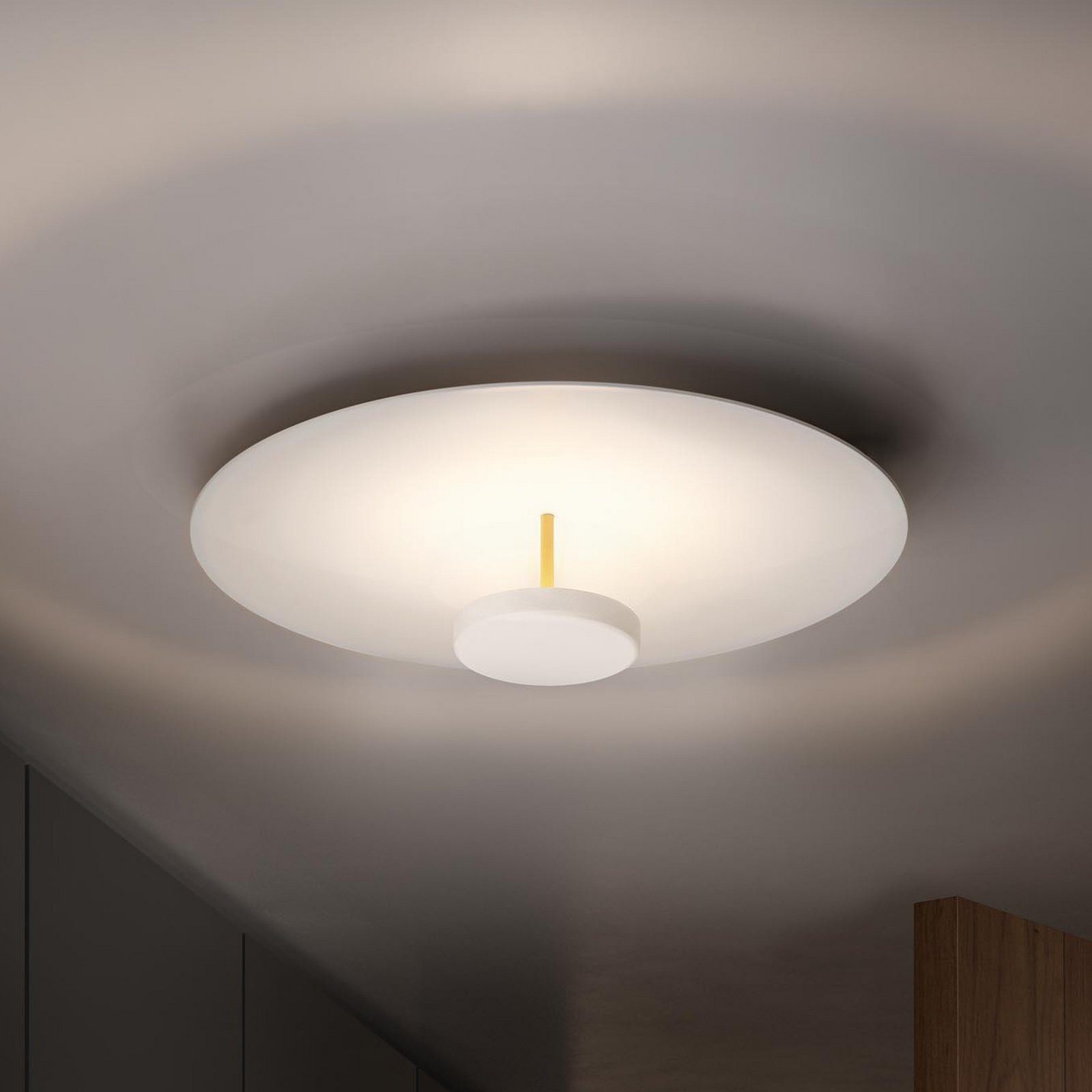 OLEV LED-Deckenlampe OVERFLY PLUS, weiß, Ø 75 cm, Metall 927