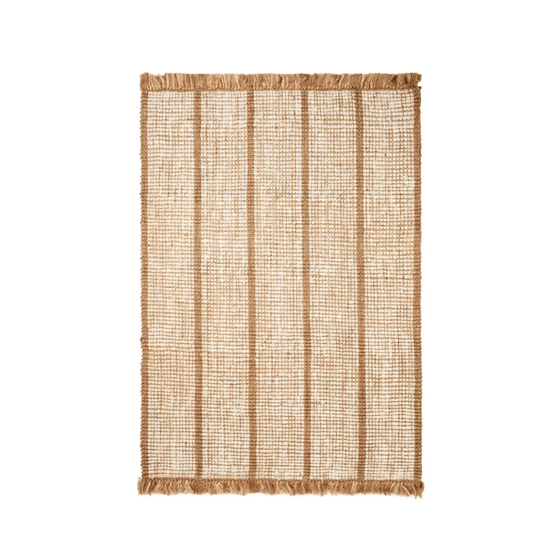 ferm LIVING – Athens Stripes Matta 140×200 Natural/Off-White