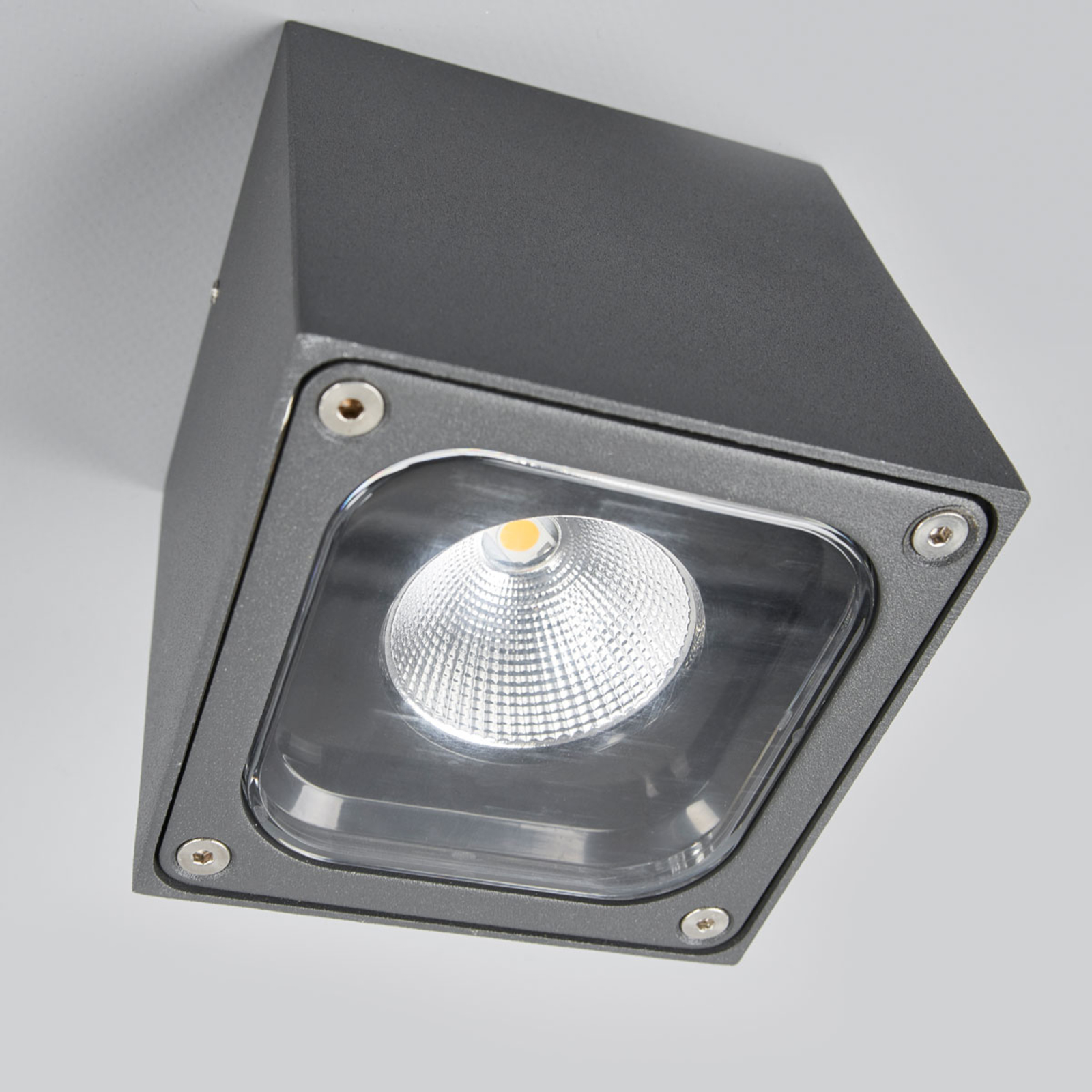 Kuutiomainen LED-ulkokattolamppu Tanea, IP54