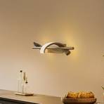 Lindby Munja LED wandlamp, staal, aluminium