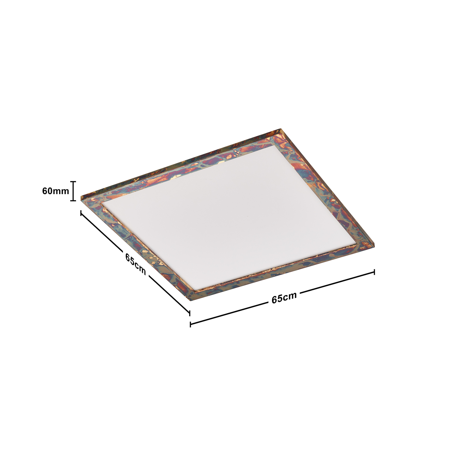 LED панел Quitani Aurinor, златист цвят, 68 cm