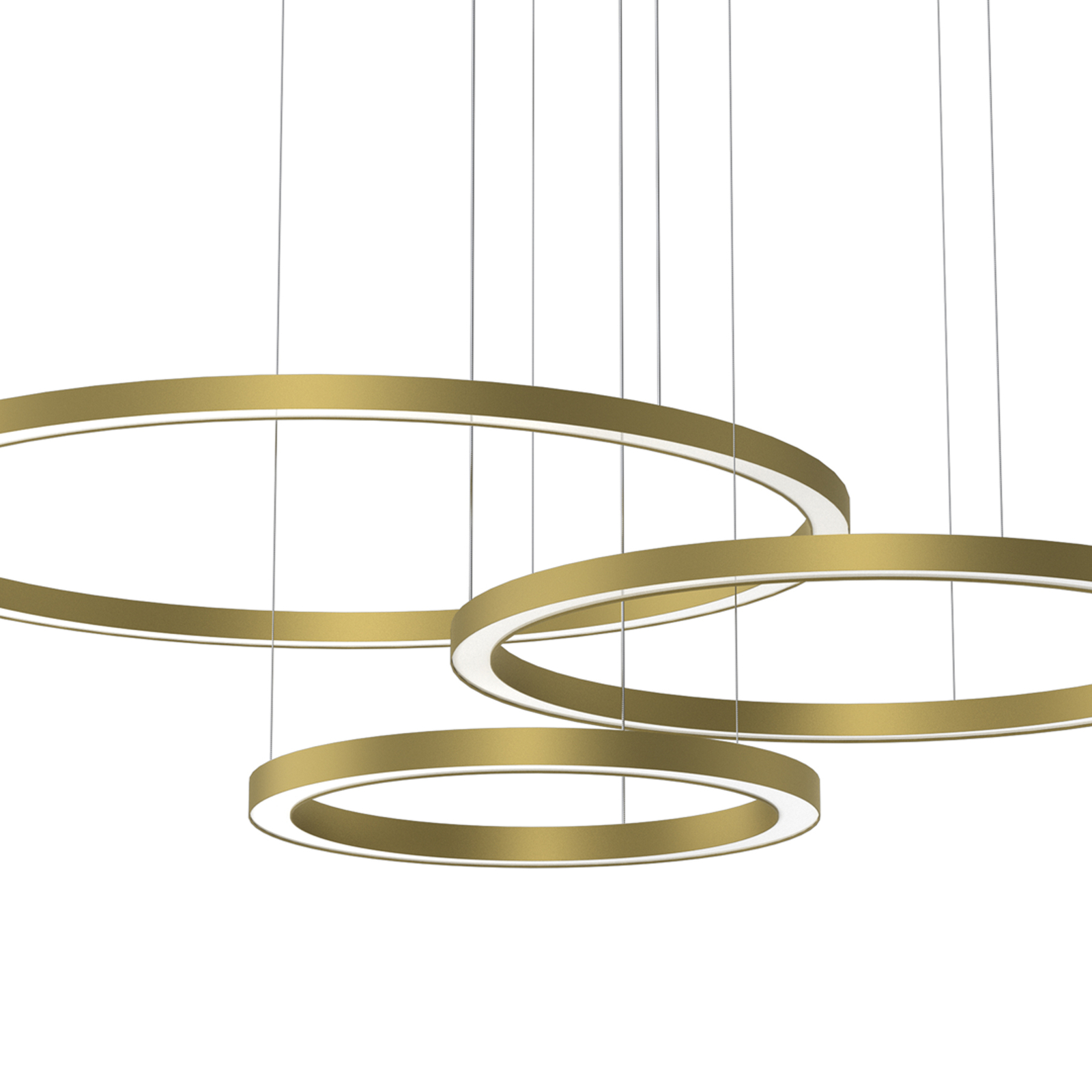 Galaxia LED-Hängelampe 85 W gold dreiflammig Kunststoff