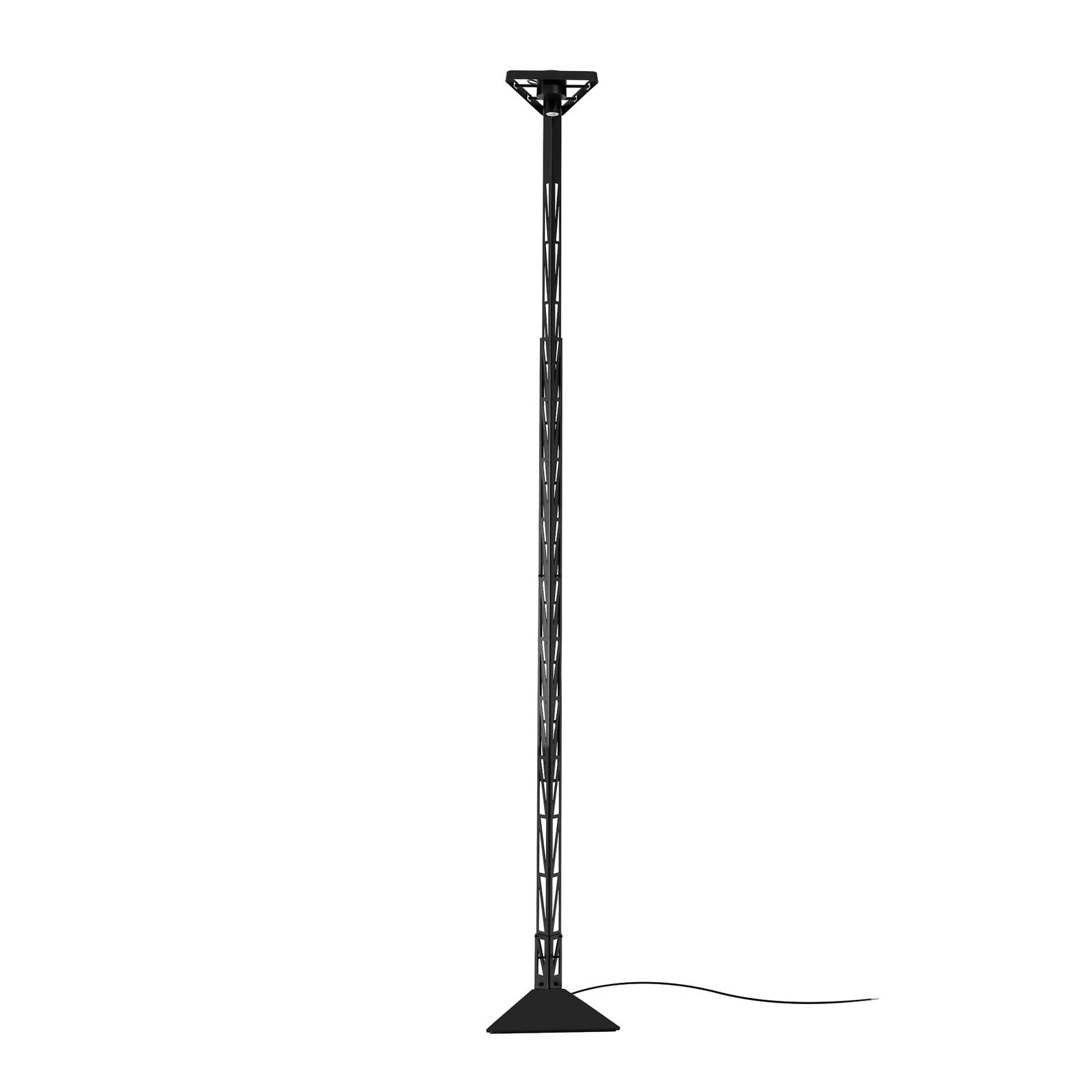 Karman Fireman LED floor lamp 2,700 K, for Living / Dining Room, aluminium, metal, polycarbonate, 16.8 W, L: 35 cm, W: 34 cm, H: 325 cm