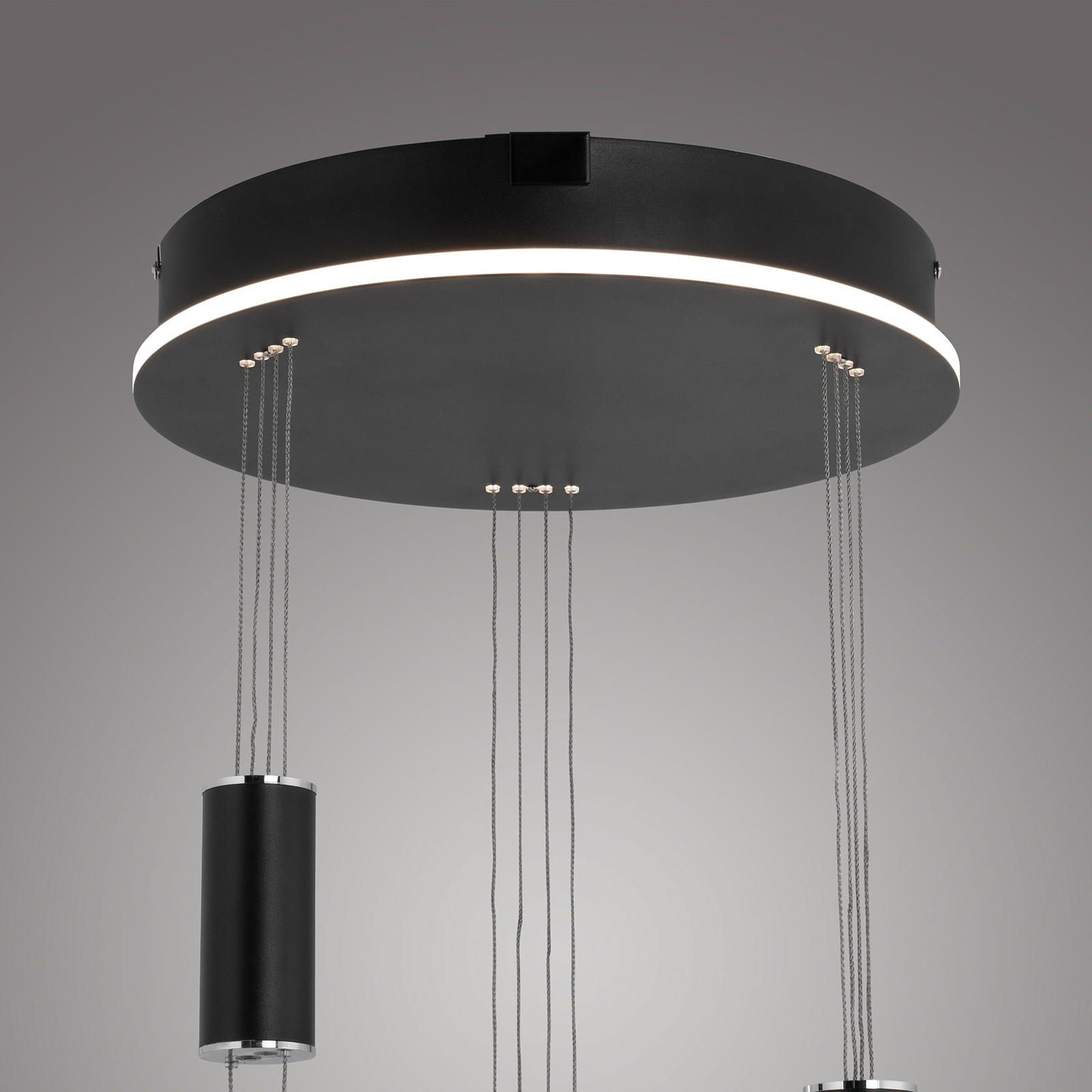 Paul Neuhaus Q-ETIENNE hanglamp rondel, zwart