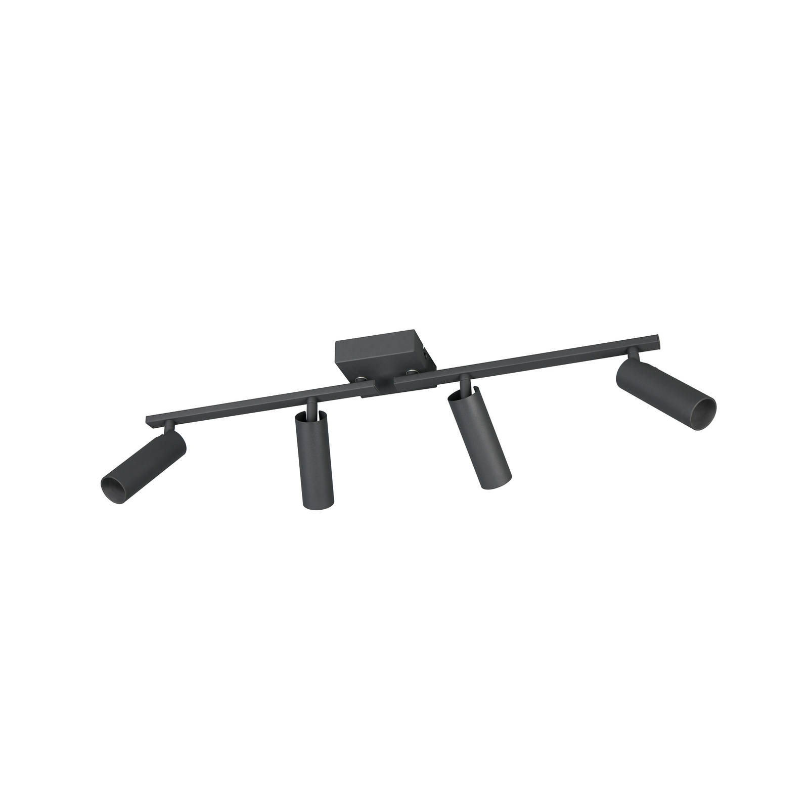 Faretto da soffitto Dara, lunghezza 66 cm, antracite, metallo, a 4 luci. Faretto da soffitto Dara, lunghezza 66 cm, antracite, metallo, a 4 luci.