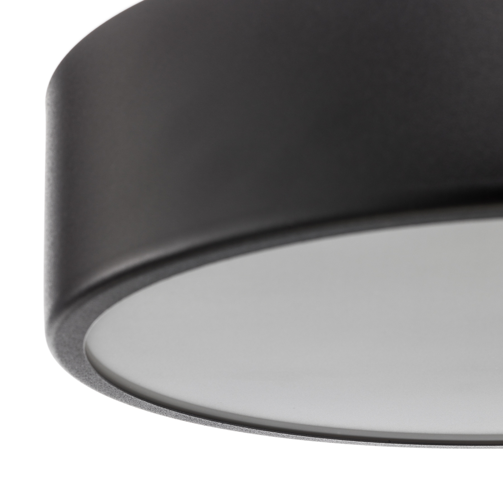 Plafondlamp Cleo, Ø 30 cm, zwart