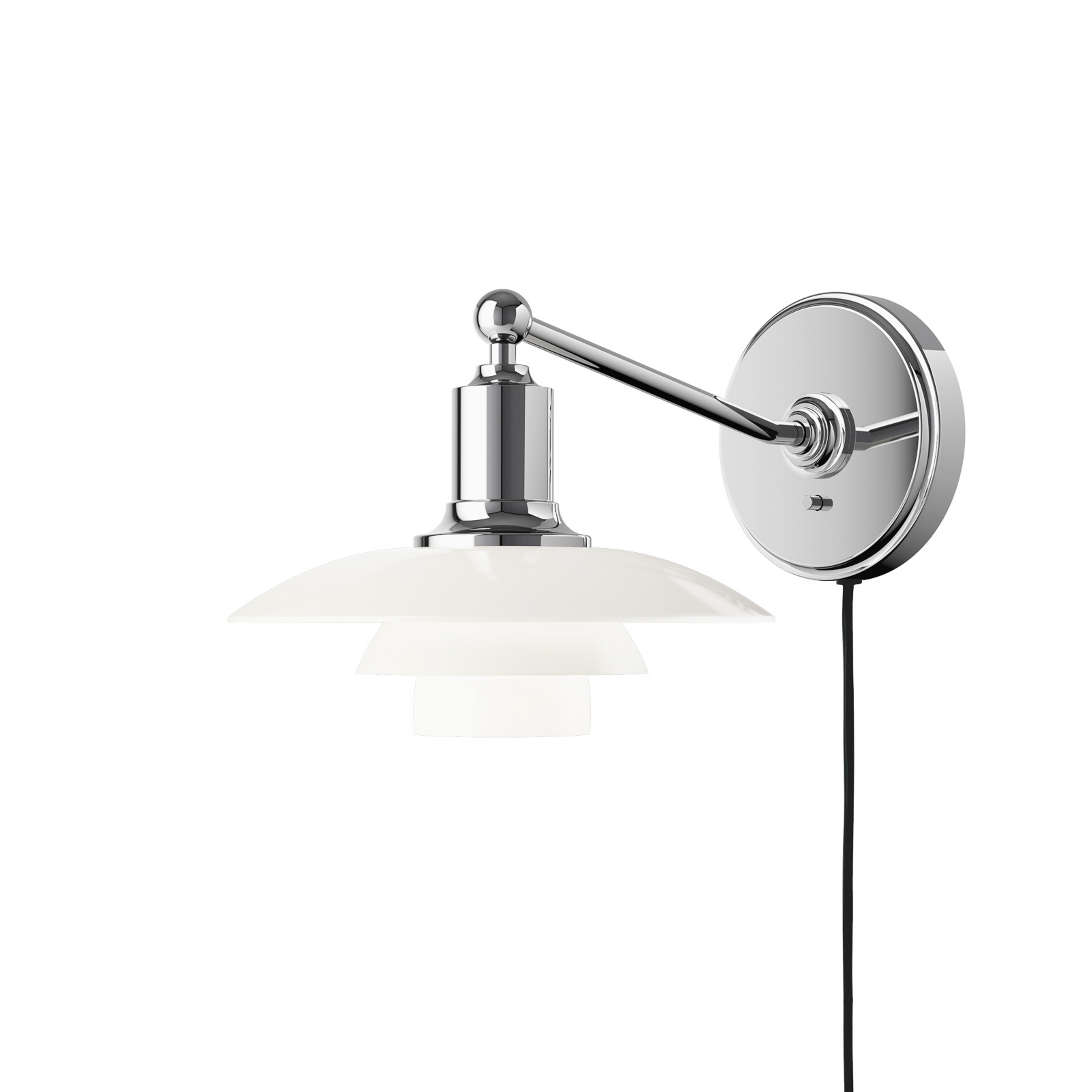 PH 2/1 Wandleuchte White Opal Glass - Louis Poulsen