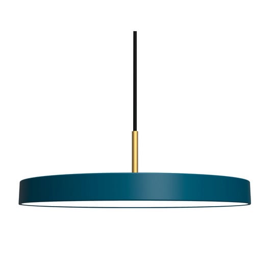 Lampă suspendată Asteria Medium LED petrol/alamă Ø 43 cm - UMAGE