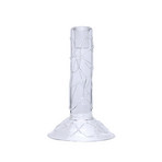 Portavelas Doodle transparente, 17 cm de altura - Hübsch