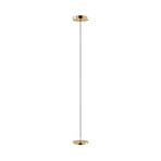 Candeeiro suspenso Asteria Micro LED, latão polido, 15 cm - UMAGE
