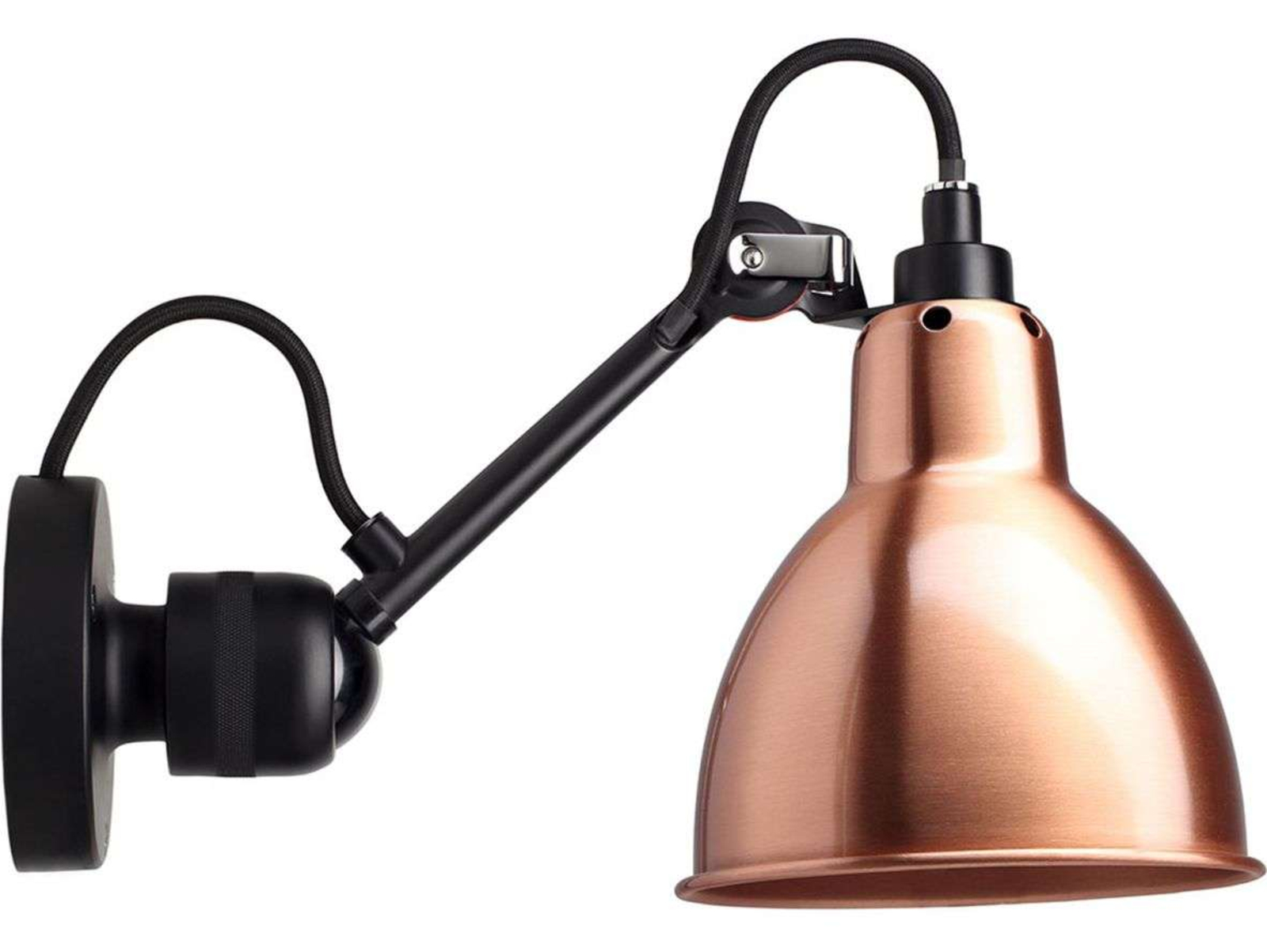 304CA Zidna lampa Crna/Bakar - Lampe Gras