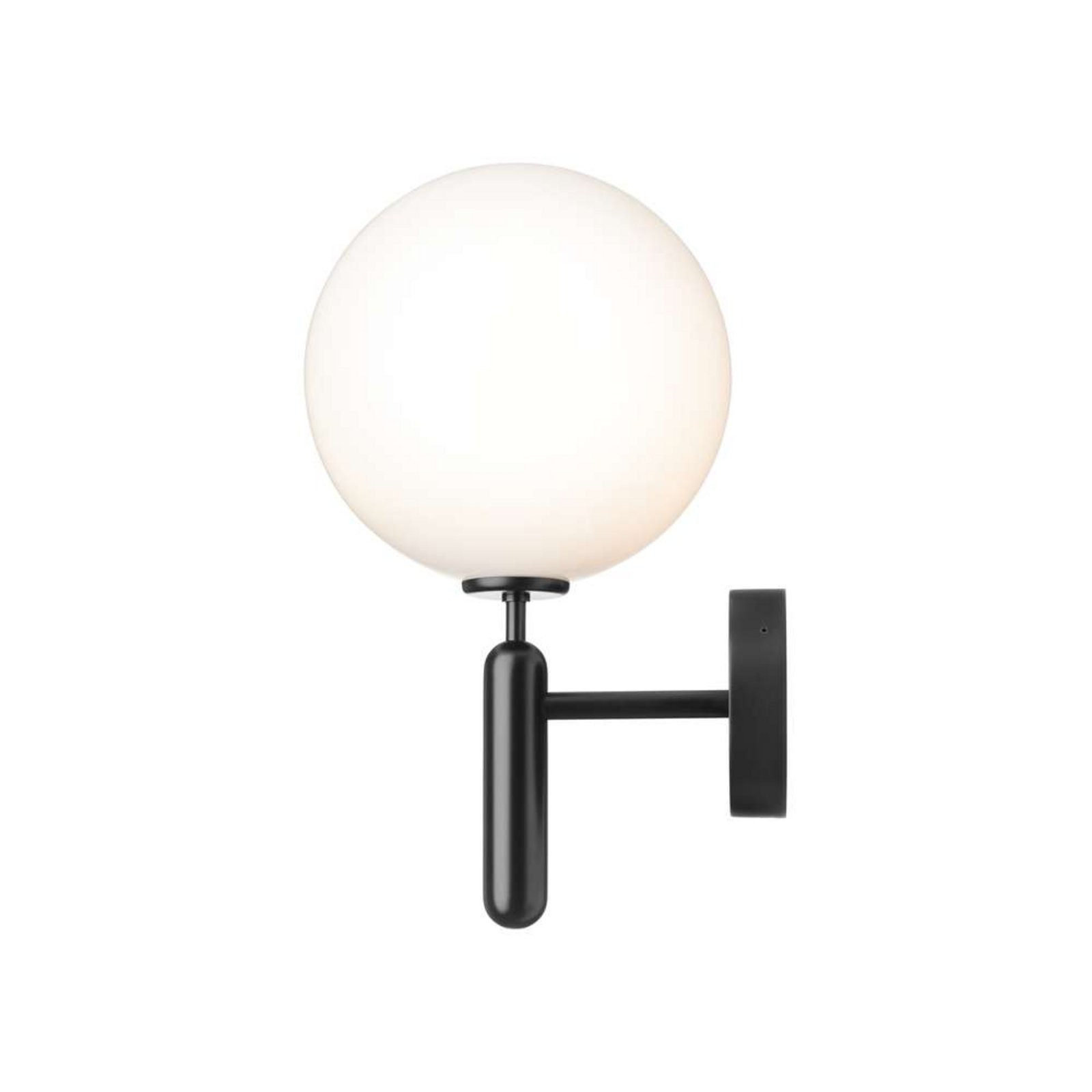 Nuura Candeeiro de parede exterior Miira, Ø 20 cm, preto/ópico