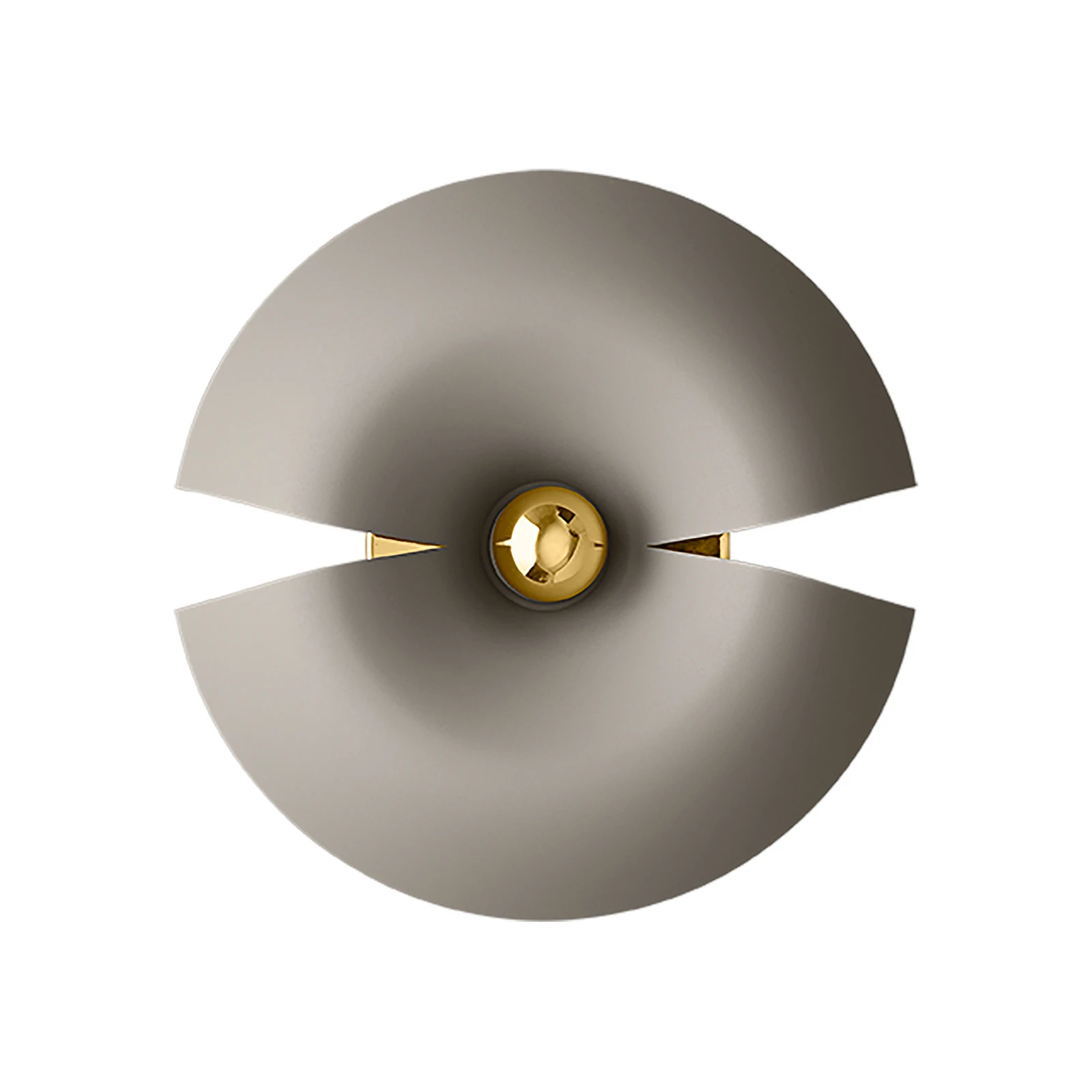 AYTM sienas lampa Cycnus, pelēka, Ø 30 cm, spraudnis, alumīnijs, E27