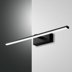 LED wandlamp Nala, zwart, breedte 50 cm