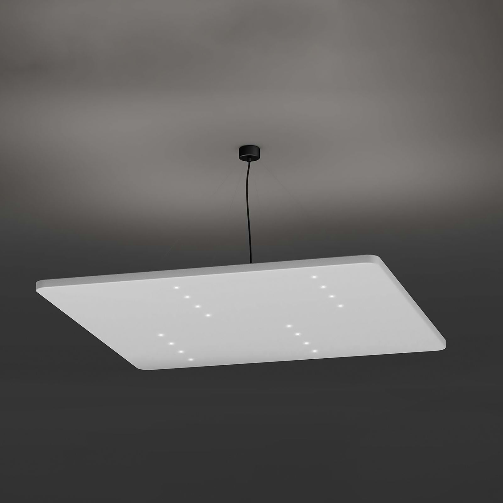 LEDWORKS Sono-LED Square 16 Pendant 930 38° бяло