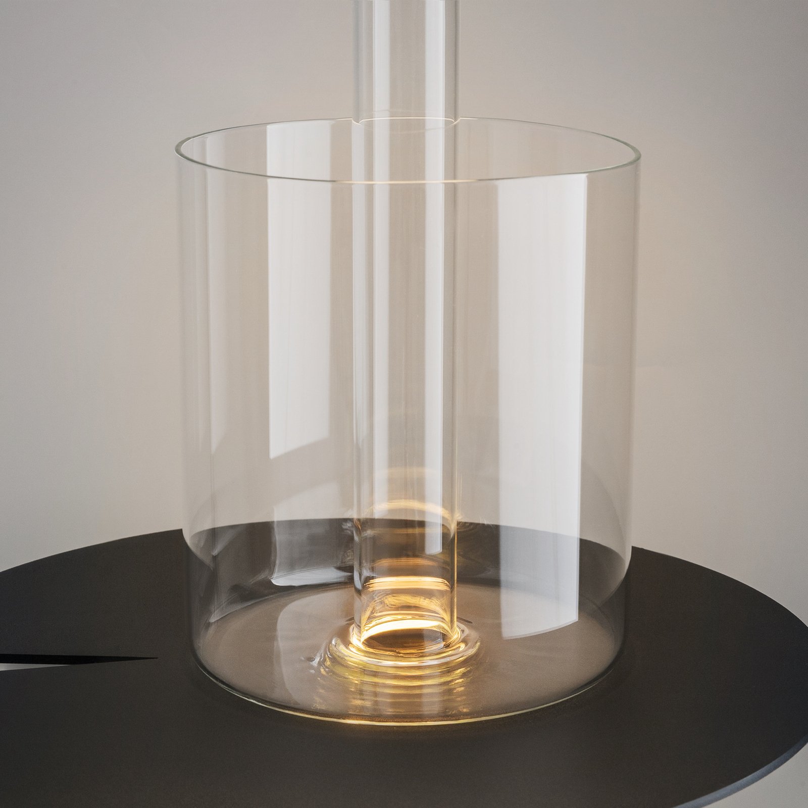 Maytoni LED rechargeable table lamp AI Collaboration, glass, gold