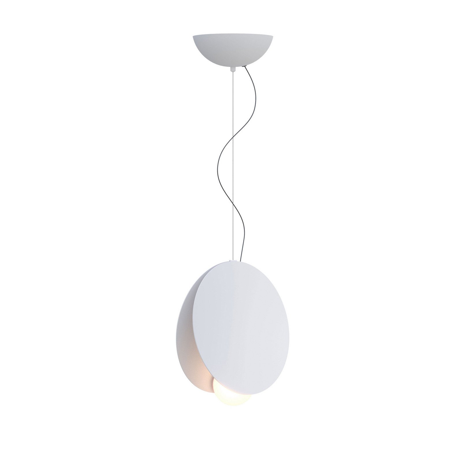Lampă suspendată Fabbian Akoya alb Ø30cm 3000K 1-10Vdimmable - Camera de zi / sufragerie - design - Metal