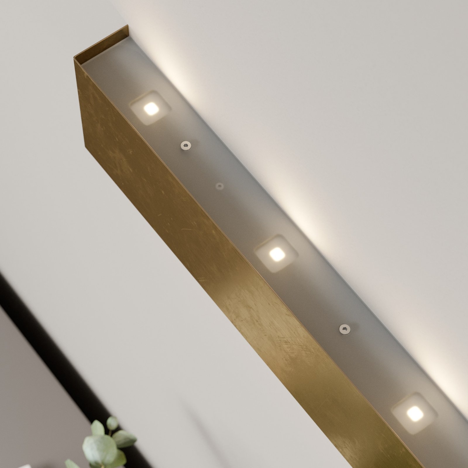 Rothfels Maja LED wandlamp, goud antiek, 54 cm