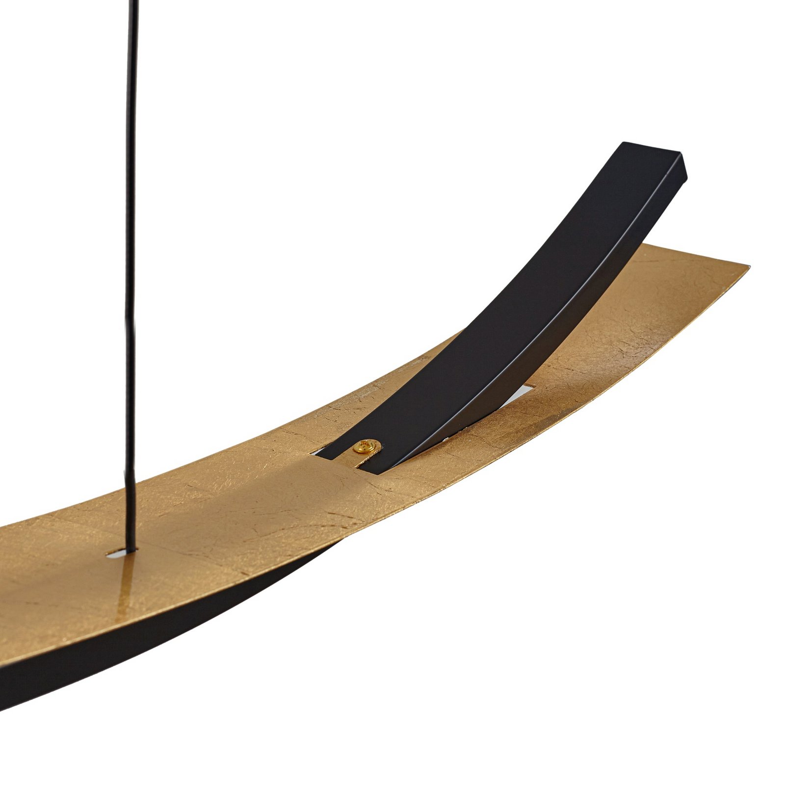 Alevia LED hanglamp, zwart/goud, CCT - Lucande Alevia LED hanglamp, zwart/goud, CCT - Lucande