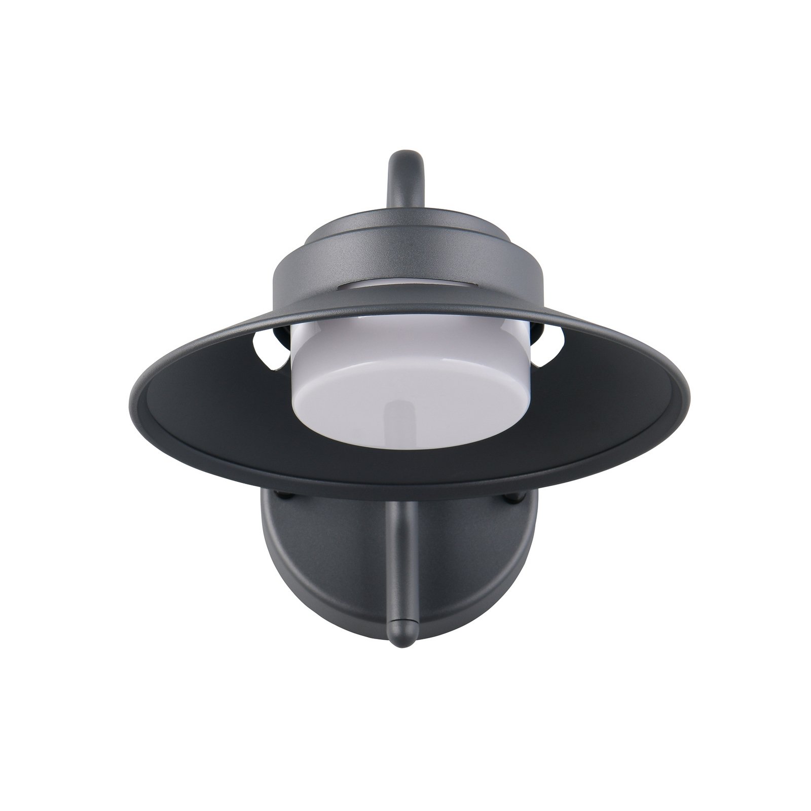 Āra sienas lampa Atrato, antracīta krāsā, Ø 20 cm, metāls