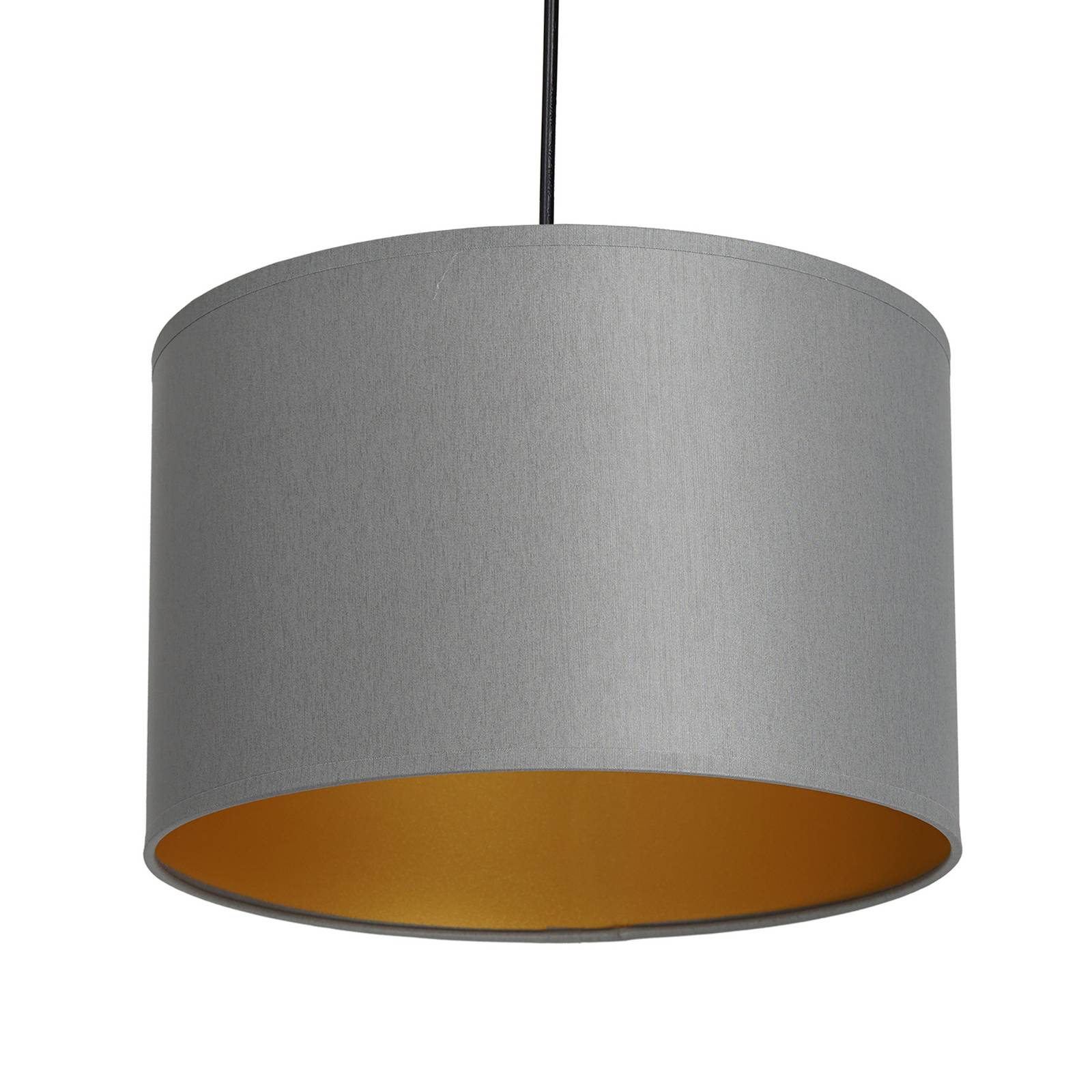 Euluna Suspension Soho cylindrique x1 Ø 25 cm gris/doré