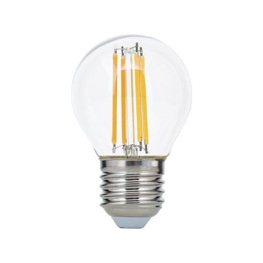 LED bec cu filament E27 G45 clar 6W 827 720lm dimabilizabil