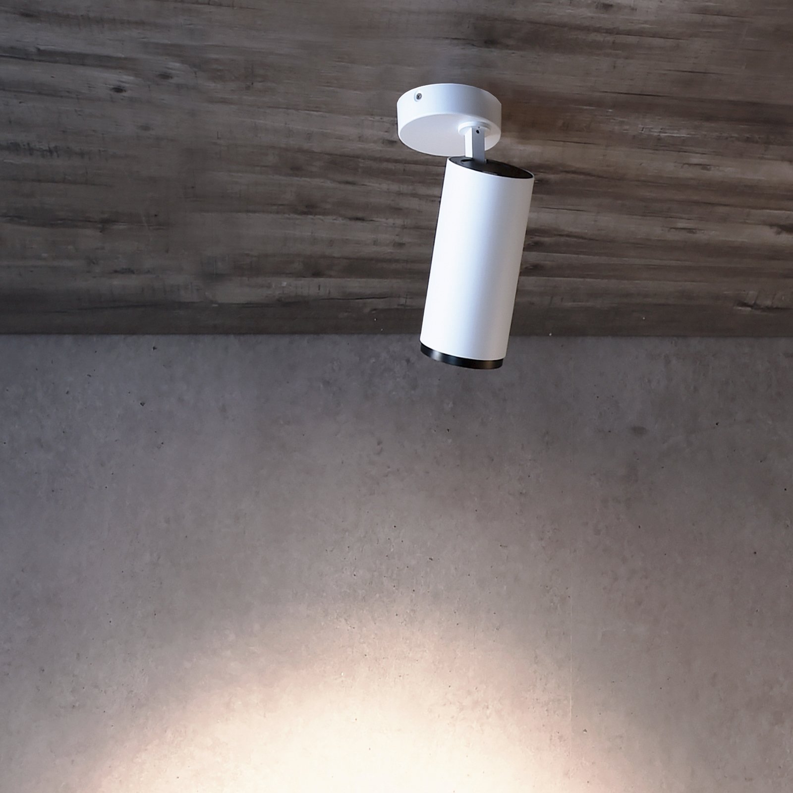 LED griestu prožektors Lucea 6, balts, alumīnijs, 2700 K